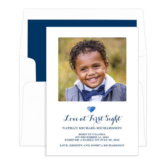 Love At First Sight Photo Adoption Announcements